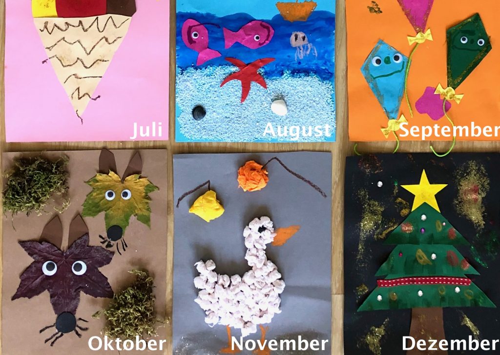 DIY-Kalender mit Kindern basteln: Meine Kinderbespaßung wenn´s draußen