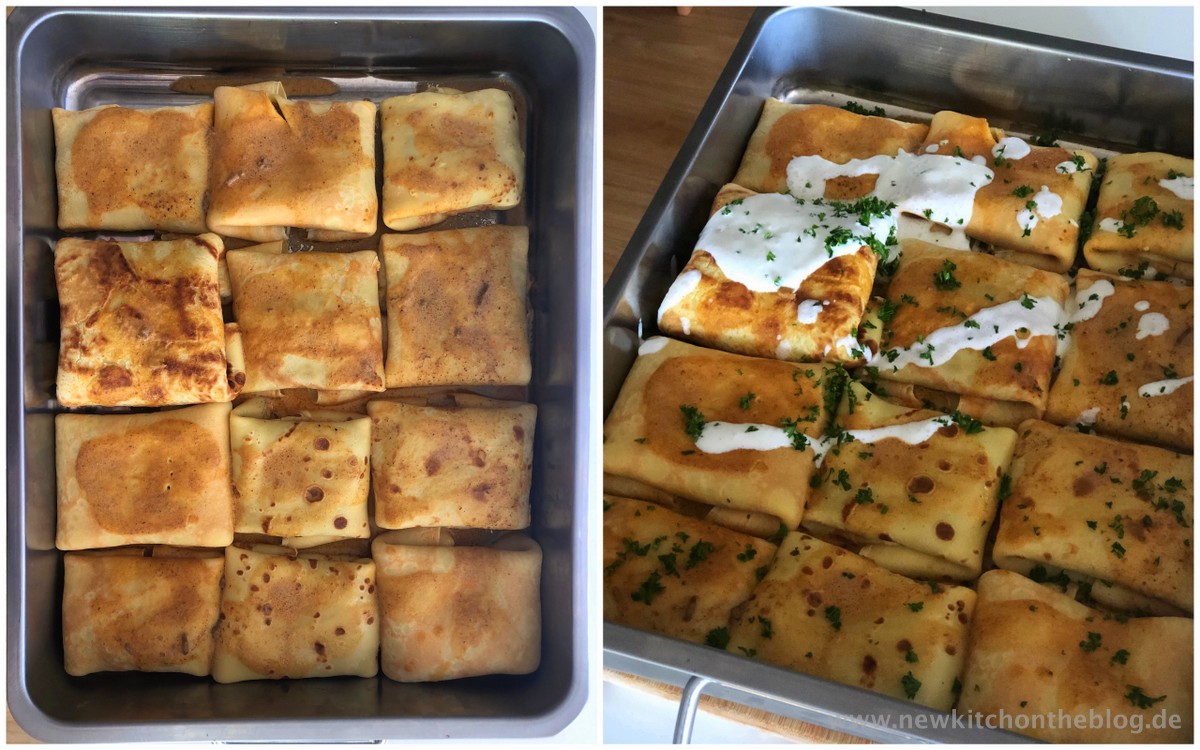 Ungarische Pfannkuchen mit Hackfleischfüllung: Hortobágy húsos ...